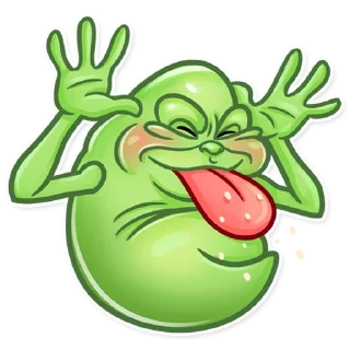 😝-Slimer, Telegram Sticker