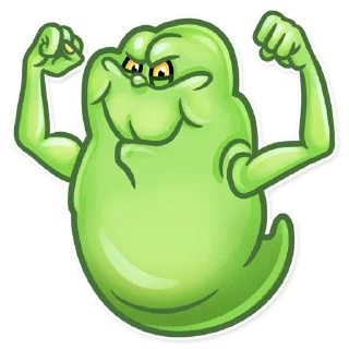 💪-Slimer, Telegram Sticker