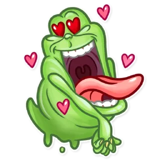 😍-Slimer, Telegram Sticker