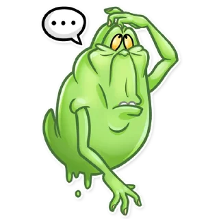 🤔-Slimer, Telegram Sticker