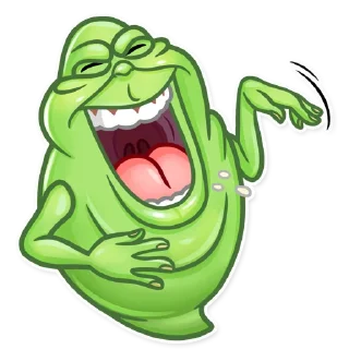 😂-Slimer, Telegram Sticker