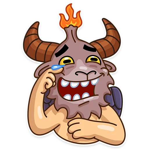 Sly Baphomet, telegram sticker