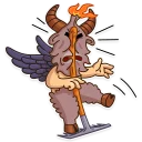 😫-Sly Baphomet, Telegram Sticker