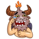 😂-Sly Baphomet, Telegram Sticker