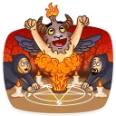 🙌-Sly Baphomet, Telegram Sticker