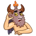 👂-Sly Baphomet, Telegram Sticker