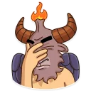 😕-Sly Baphomet, Telegram Sticker