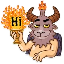 👋-Sly Baphomet, Telegram Sticker