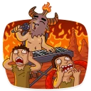 🎤-Sly Baphomet, Telegram Sticker
