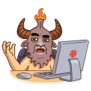 ❓-Sly Baphomet, Telegram Sticker