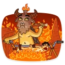 😋-Sly Baphomet, Telegram Sticker