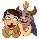 👥-Sly Baphomet, Telegram Sticker