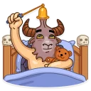 😴-Sly Baphomet, Telegram Sticker