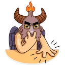 😑-Sly Baphomet, Telegram Sticker