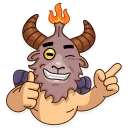 👍-Sly Baphomet, Telegram Sticker
