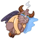 😭-Sly Baphomet, Telegram Sticker