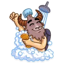 🚿-Sly Baphomet, Telegram Sticker