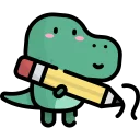 🦕-Little Dinosaur, Telegram Sticker