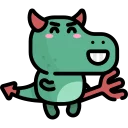 👿-Little Dinosaur, Telegram Sticker