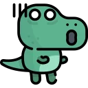 😵-Little Dinosaur, Telegram Sticker
