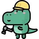 🧤-Little Dinosaur, Telegram Sticker