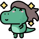 😗-Little Dinosaur, Telegram Sticker