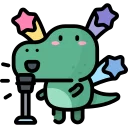🔥-Little Dinosaur, Telegram Sticker