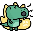 🦕-Little Dinosaur, Telegram Sticker
