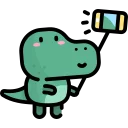 😆-Little Dinosaur, Telegram Sticker