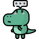 😾-Little Dinosaur, Telegram Sticker