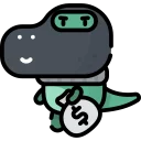 💸-Little Dinosaur, Telegram Sticker