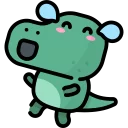 😂-Little Dinosaur, Telegram Sticker