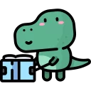 🦕-Little Dinosaur, Telegram Sticker