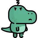 😡-Little Dinosaur, Telegram Sticker