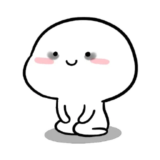 😩-Small white face, Telegram Sticker