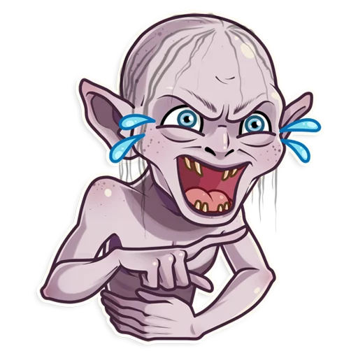 Gollum, telegram sticker