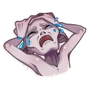 😭-Gollum, Telegram Sticker