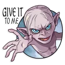😈-Gollum, Telegram Sticker