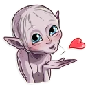 😘-Gollum, Telegram Sticker