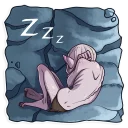 😴-Gollum, Telegram Sticker