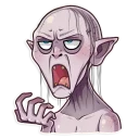 😫-Gollum, Telegram Sticker