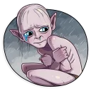 😢-Gollum, Telegram Sticker