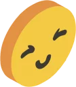 😌-3D Smile, Telegram Sticker