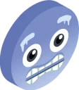 ❄-3D Smile, Telegram Sticker