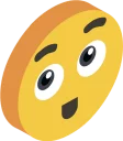 😯-3D Smile, Telegram Sticker
