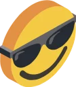 😎-3D Smile, Telegram Sticker