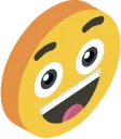 😃-3D Smile, Telegram Sticker