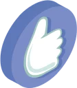 👍-3D Smile, Telegram Sticker