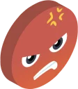 😡-3D Smile, Telegram Sticker