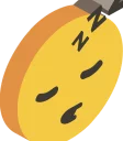 😴-3D Smile, Telegram Sticker